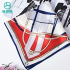 Brand Scarf Satin Women Scarf Wholesale High Quality Custom Printing Design Brand Women Square Satin Silk Scarf