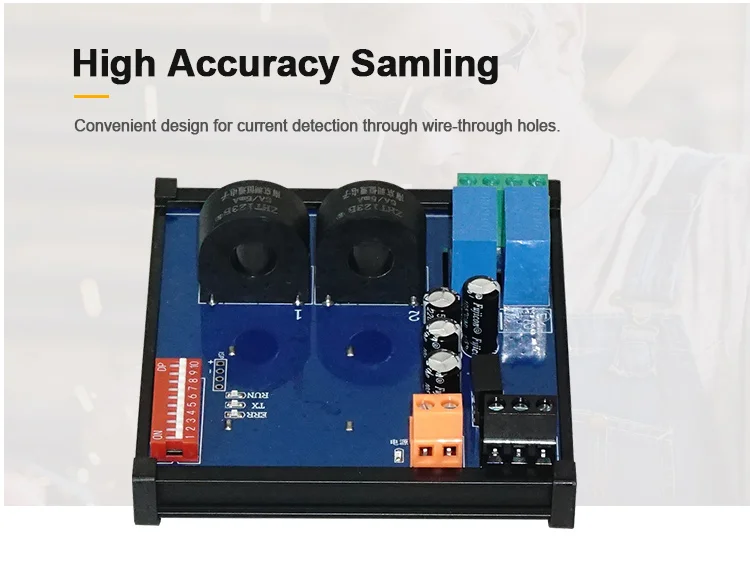product huaqingjun 2 channel rs485 current voltage transformer detect module high precision rs485 communication acquisition module483-5