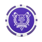 Poker 14g-clay 3-Tone Monte Carlo Poker Chip With Golden Trim Sticker