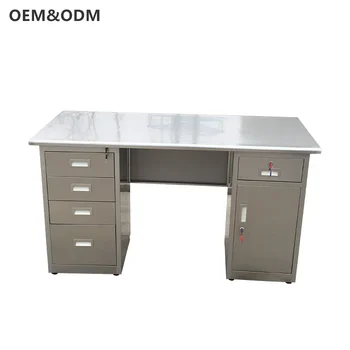 Modern Kitchen Waterproof Work Table Stainless Steel Cabinet with Drawers