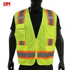 Safety Vest High Visibility Work Cheap High Safety Orange Reflective Vest With Pockets