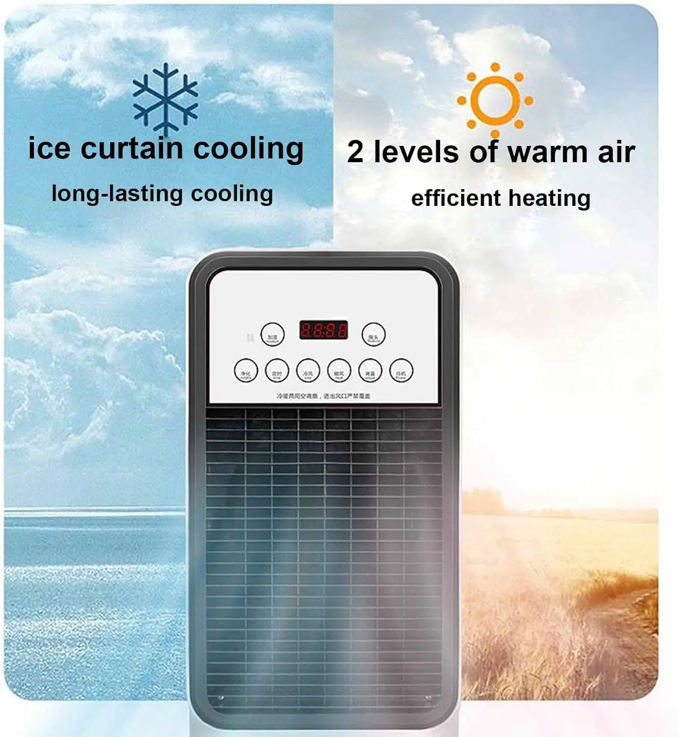 Mini Stand Air Conditioner, Portable, Electric, Plastic - detail 2