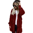 Fur Autumn Winter Fur Warm Coat Medium Long Two-sided Wear Plus Size Faux Fur Fluffy Hooded Coat