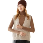 Women Wholesale Folding Sweater Vest For Women Winter Korean Edition Outside Knitwear