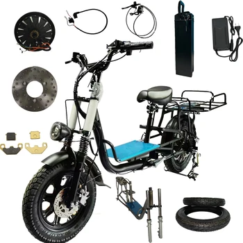 MINAKO 16 inch fat tire delivery electric bike range up to 100km two wheel delivery electric bike complete kit