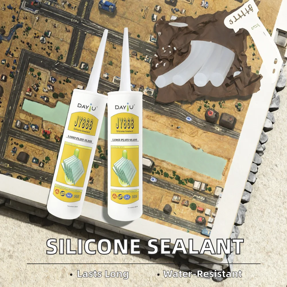 One-Component Silicone Sealant for Waterproof Building Transportation Acetic Glass Glue for Construction Woodworking for Packing manufacture