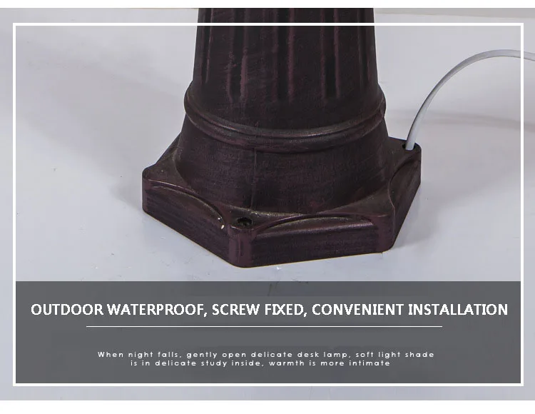 European Small Lantern Post Lights Outdoors Led Street Light for homes 120 volt Villa Garden Landscape Garden