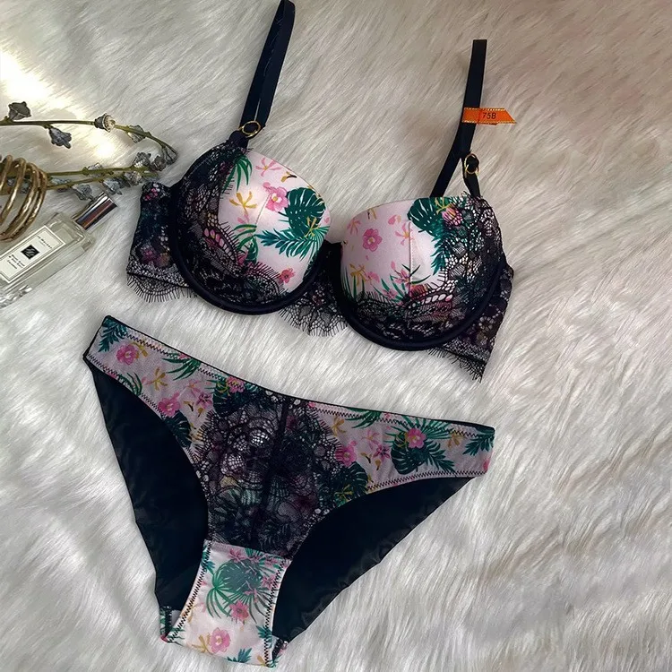 Dessous Sexy Lingerie Pushup Bra And Panty Sets Sexy Fancy Bra Panty