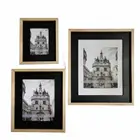 Frame 11X14"Blonde Wood Photo Frame With Black Mat Gallery Frame