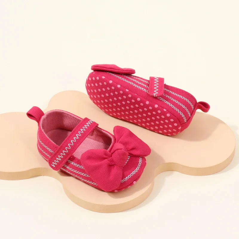 Factory Directly Beautiful Fancy Baby Girls Shoes Soft Sole Newborn Infant Shoes for Girls Cute Bowknot for Toddler Girls factory