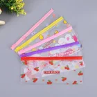Plastic Pencil Case Custom Colorful Printed Pvc Cute Plastic Transparent Pencil Case
