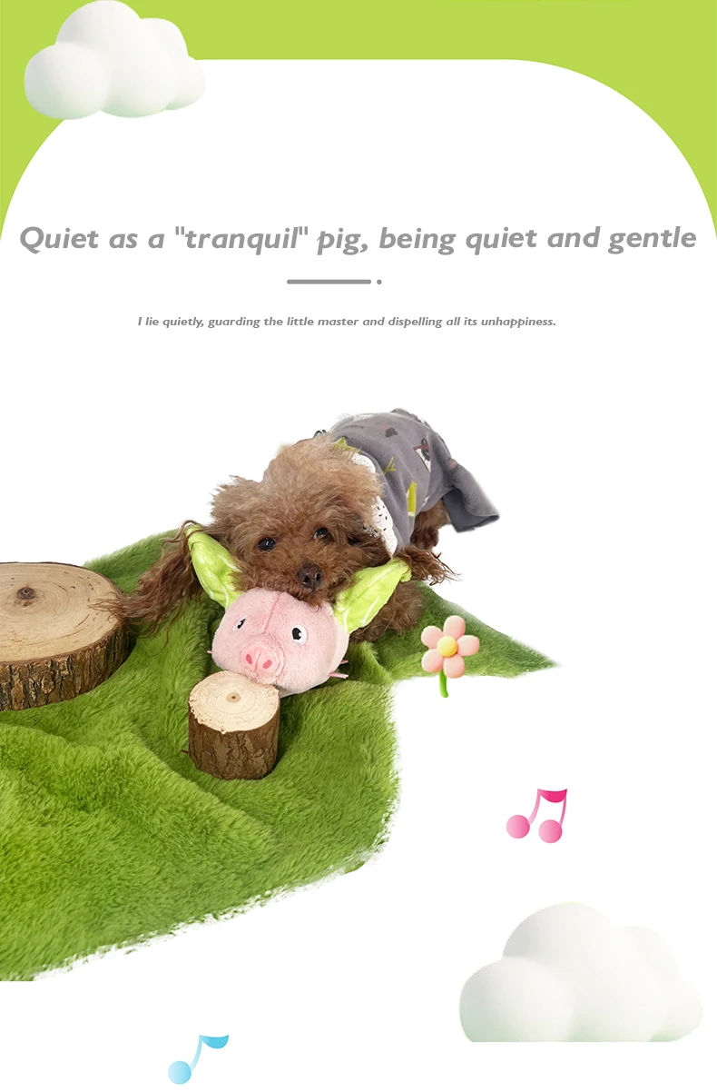 New Hot Selling Pig-shaped Plush Electric Toy with Flapping wings and Making Sounds USB Charging Cat Toy Pet Products manufacture