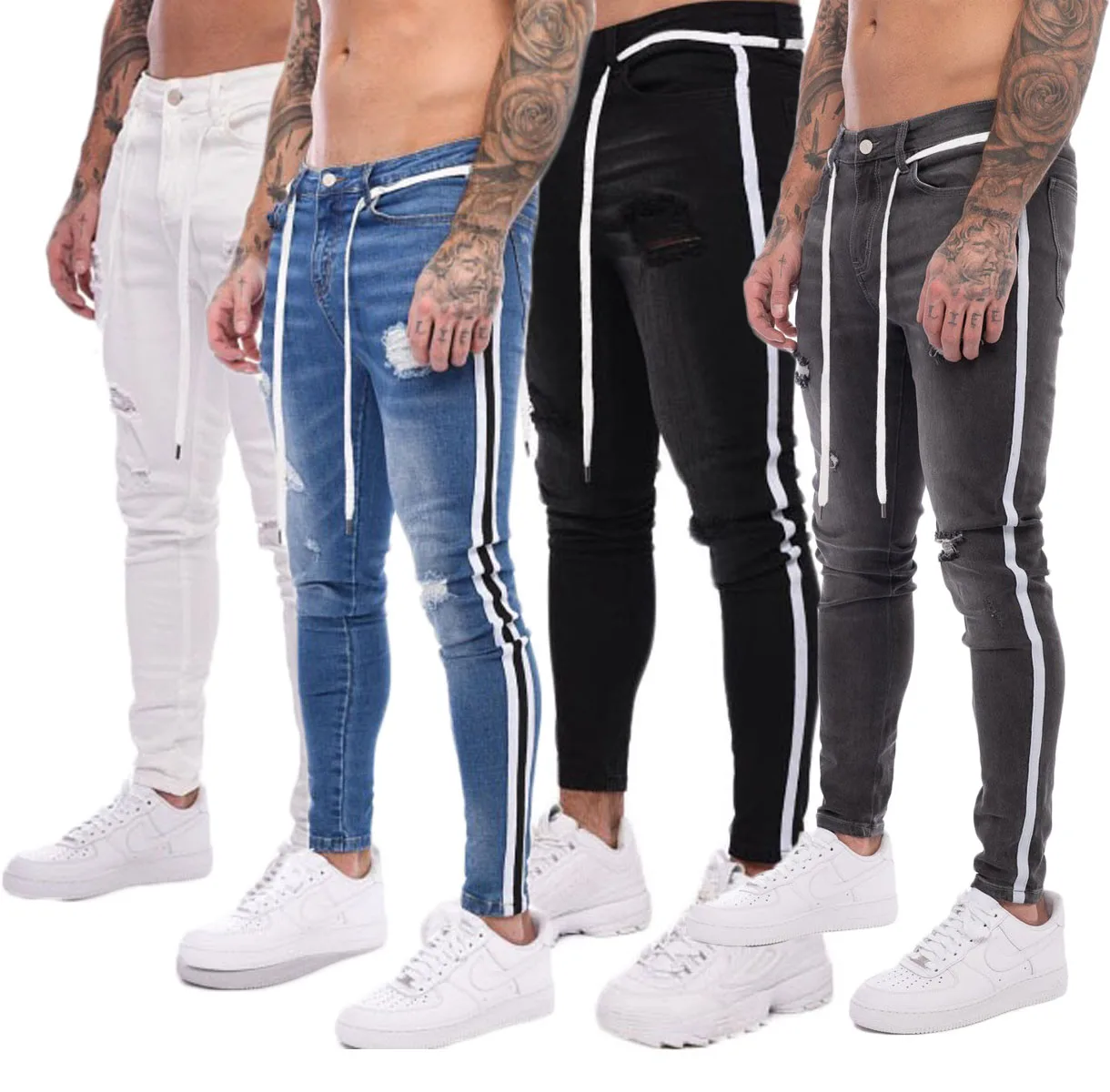 strip jeans for men