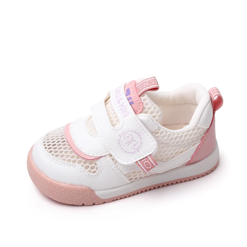 Spring and Summer Children's Sports Mesh Shoes Hollow Breathable Soft Sole Single Mesh Toddler Shoes factory