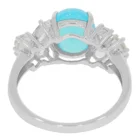 Silver Fashion Natural Gemstone Wedding Latest 2021 Spinel Women 925 Silver Primary Stone Ring