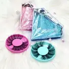 Yellow Eyelash Diamond Shape Plastic Pink Blue Yellow Different Color Eyelash Box Eyelash Vendor