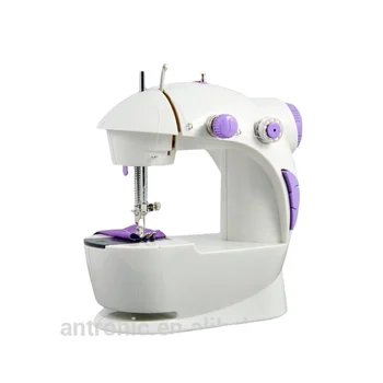 ATC-201 Household Mini Sewing Machine with guiding sewing cloth by hand