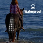 Horse Led Blinking Flashing Light Horse Tail Wrap Rechargeable Led Light Strips Horse Tail
