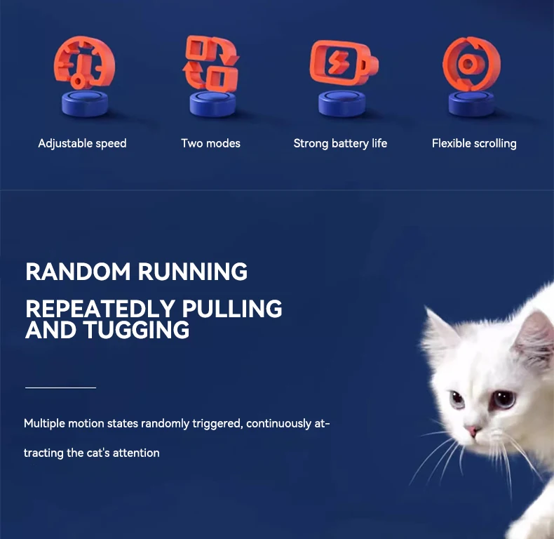 New Gravitational Sphere Cat Energy Toy Ball Smart Cat Tease Ball Automatically Relieves Boredom with Cat Tease Stick details