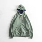Custom High Quality Cotton Plain Custom Printing Logo Full Zip Up Hoodie Blank