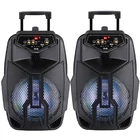 Player 2021 Bass Active Speaker Karaoke Player Portable Speaker With USB Port BT LED
