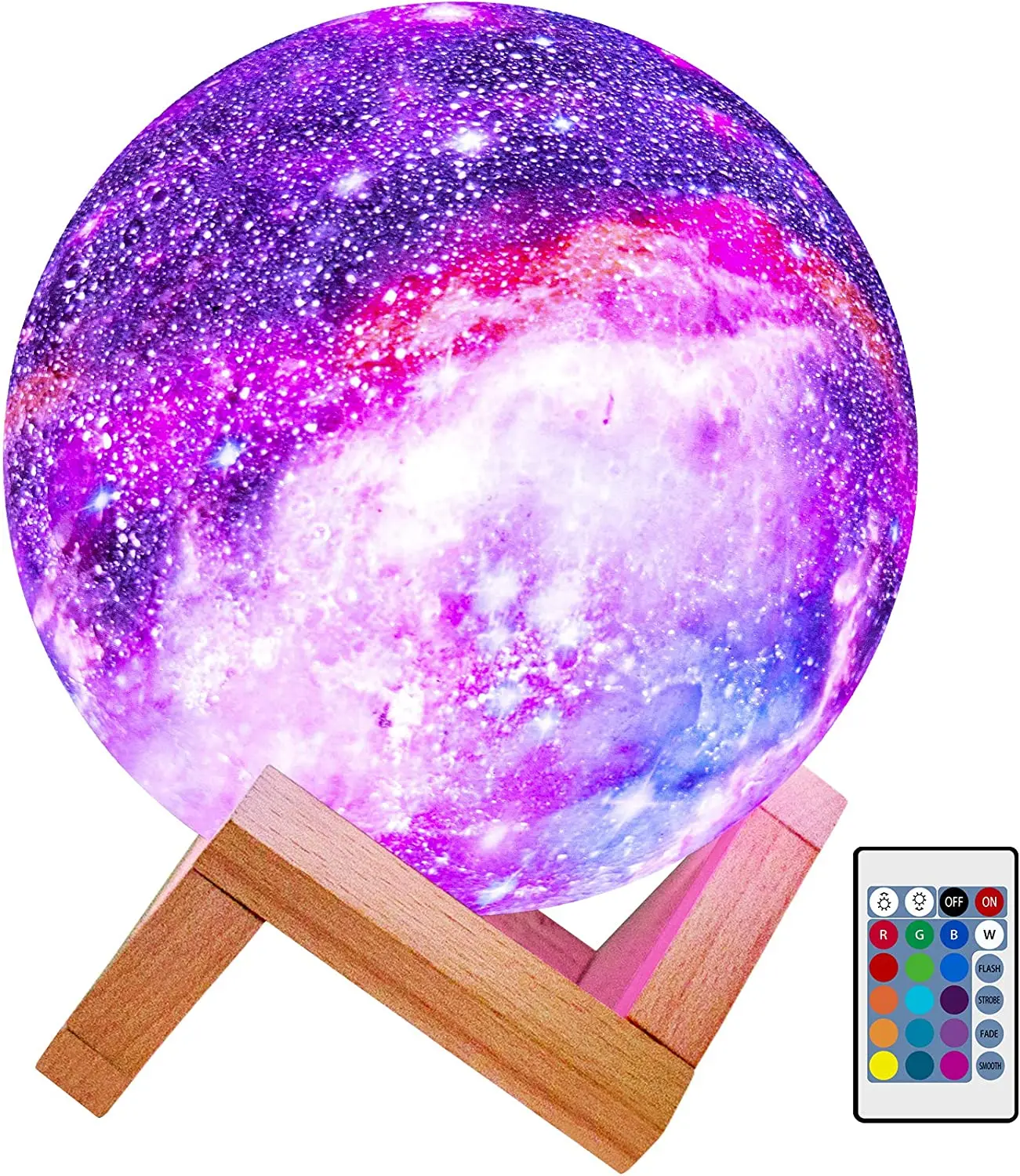 3d multicolor moon lamp