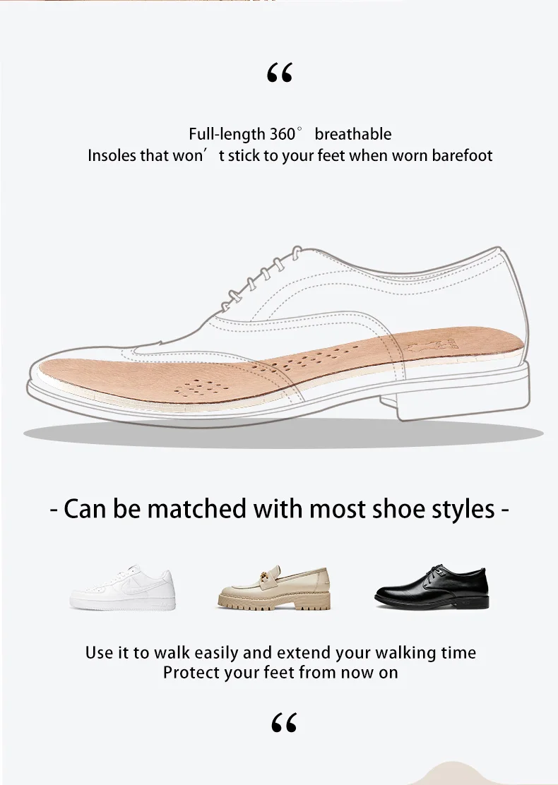 Wholesale Sports & Comfort Latex Leather Insoles With Ventilating Holes Wear-Resistant Shock-Absorbing Light Elastic MOQ 1 Pair Wholesale Sports & Comfort Latex Leather Insoles With Ventilating Holes Wear-Resistant Shock-Absorbing Light Elastic MOQ 1 Pair