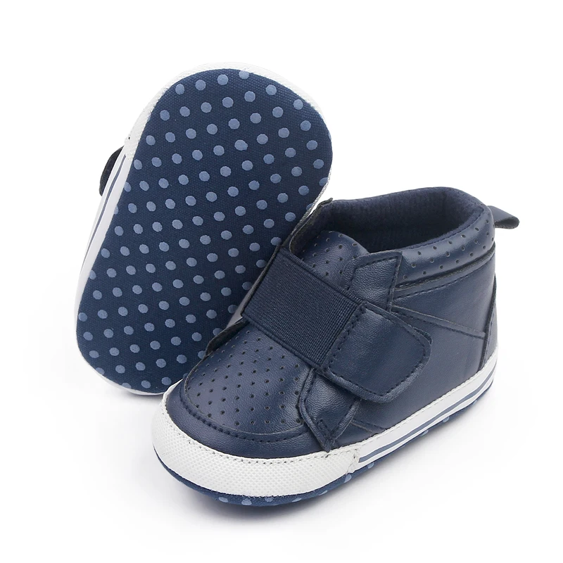 Spring and Autumn 0-1 Year Old Baby Shoes High Top Line with Baby Walking Sports Shoes factory