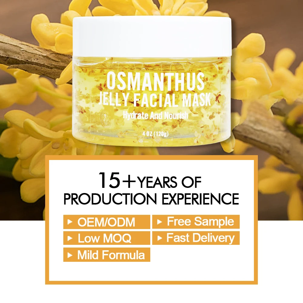 Private Label Skin Care Osmanthus Hydrojelly Powder Spa Beauty Jellymask Soft Face & Body Hydro Jelly Facial Mask Facemask