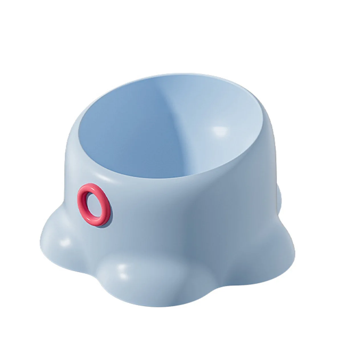 New Octopus Shaped Pet Bowl Anti-upset Plastic Stainless Steel Feeding Bowl Cervical Spine protection Drinking Bowl Pet Products manufacture
