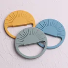 Toys Silicone Toy BPA Free Infant Nursing Pendant Chewing Sensory Teething Sun Shape Silicone Teether Toys