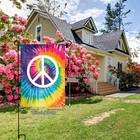 Pride High Quality Digitally Printed Rainbow Peace Sign 3x5 Feet LGBTQ+ Pride Flag