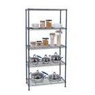 Wire Rack Wire Shelves Wire Shelf 5 Tiers Kitchen Storage Wire Shelf In Powder Coating Wire Display Rack