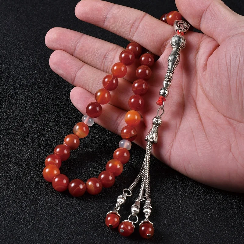 Ys342 New Arrival prayer beads crystal stainless steel rosaries  of tasbeeh fashion muslim  Rosary Necklace