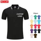 Shirt Personalized Simple Comfortable Blank Printing Logo Black Slim Fit Men Polo T Shirt