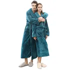 Bathrobe Hotel High Quality Custom Polyester Flannel Fleece Bathrobe Hotel Couple Set