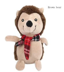 Manufacturer wholesale santa claus snowman bear squeaky pet dog christmas plush toys