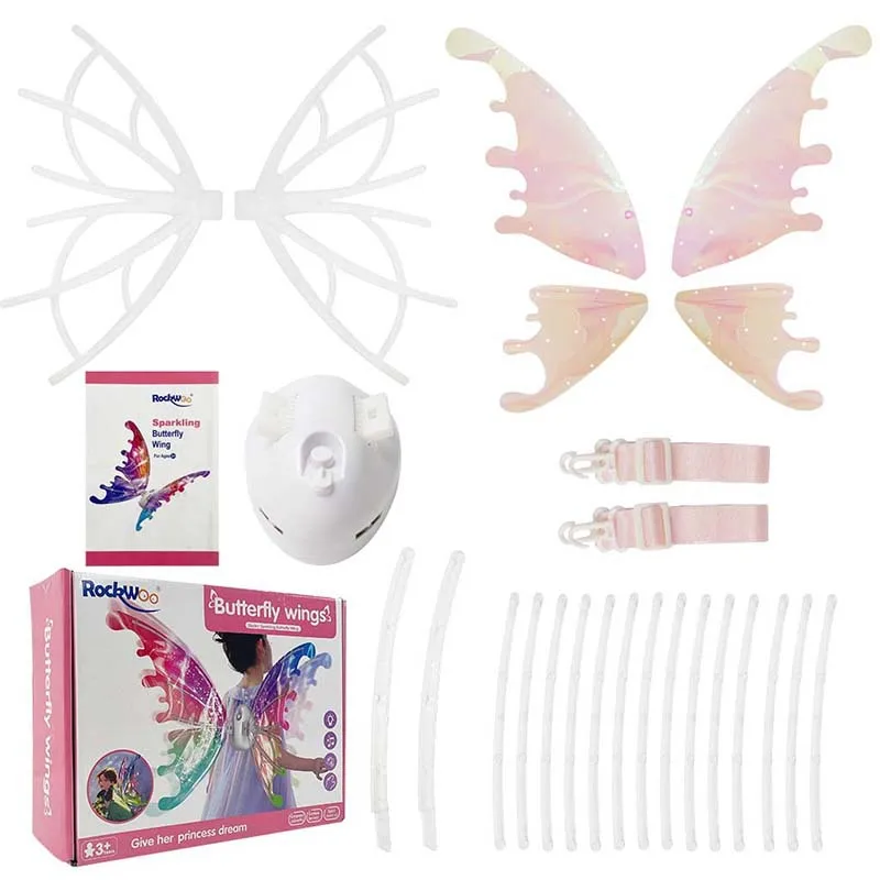 Electrical Butterfly Wings Electric Moving Girls Wings Butterfly for Girls Women Led Light Dress Up Wings Toys Party Decorations