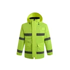 Jacket Hot Selling Fashionable Reflective Waterproof Raincoat Safety Raincoat Plastic Rain Jacket