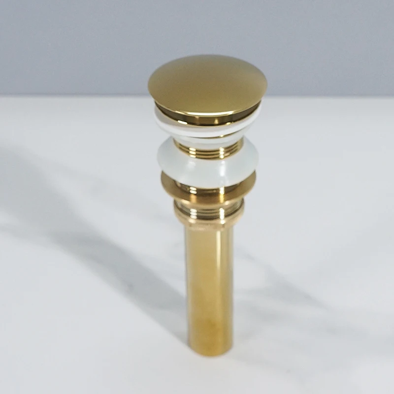 Tarpul Modern Single Lever Copper Water Tap Brass Shower Room Basin Mixer Gold Sink Faucet for Bathroom Deck Mounted supplier