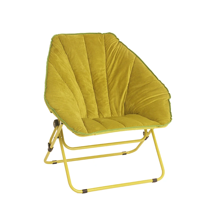 yellow saucer chair