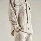 Size Can Be Customized Custom Wholesale Cotton Plaid Pocket Buttons Plus Size Men's Shirts Flannel Shirt