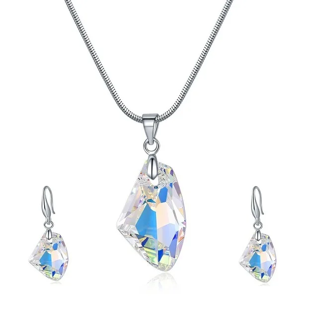 Hermosa Crystal from Swarovski Wish Stone Necklace Drop Earrings Sets for Women Jewelry Christmas 's Day Jewelry Sets gifts