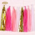 Decoration Party Wedding YACHEN Wholesale New DIY Birthday Decoration Paper Garland Tassel Party Banner For Wedding Party