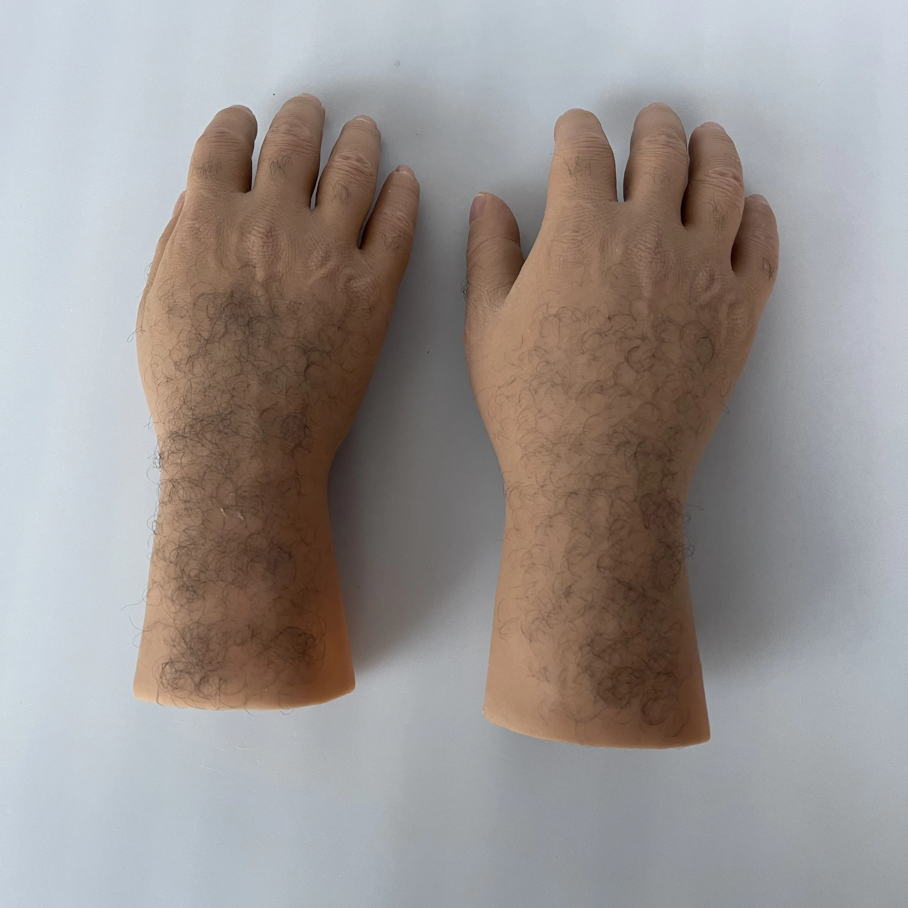 Customized Silicone Cosmetic Hand Implants Realistic Glove Prosthetic Artificial Limb Interlocking Nail Zipper Class I