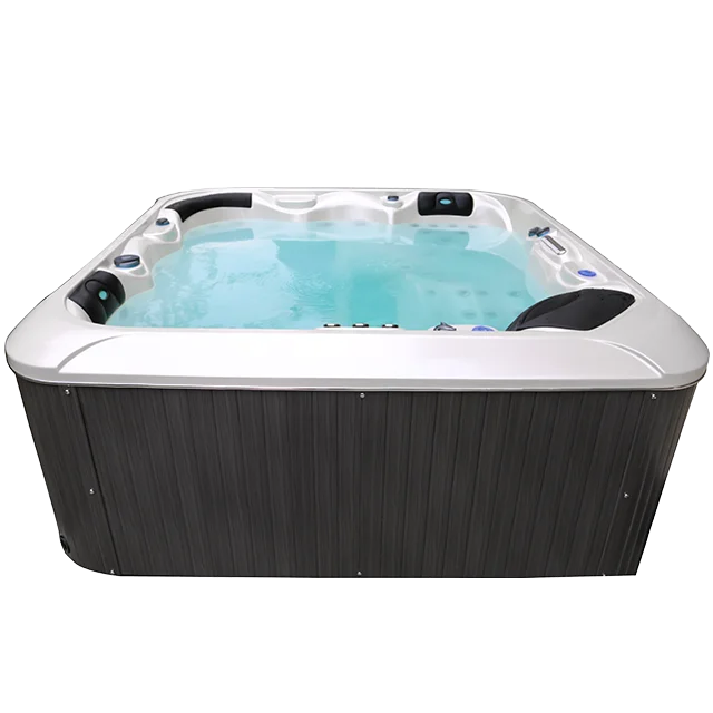 5 Person Capacity Hot Tub with 1273L Water Capacity and 2*3HP Massage Pump for Luxury Hydrotherapy