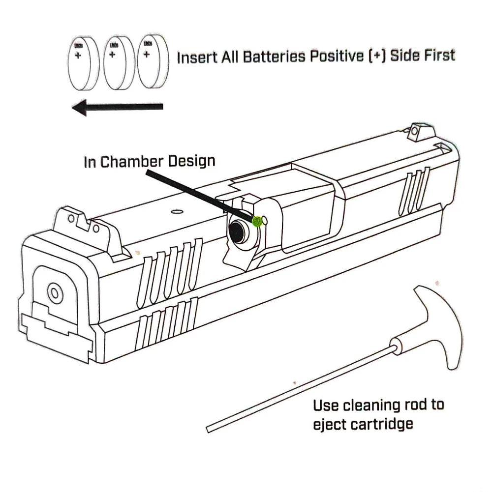 Dry Fire Training Laser Bullet 9mm Laser Gold Plated Cartridge cho thực hành mô phỏng bắn súng 3