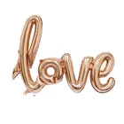 Wedding Gold Decoration Wedding Room Scene 0-9 Number Available Foil Set Rose Gold Love Heart Balloon