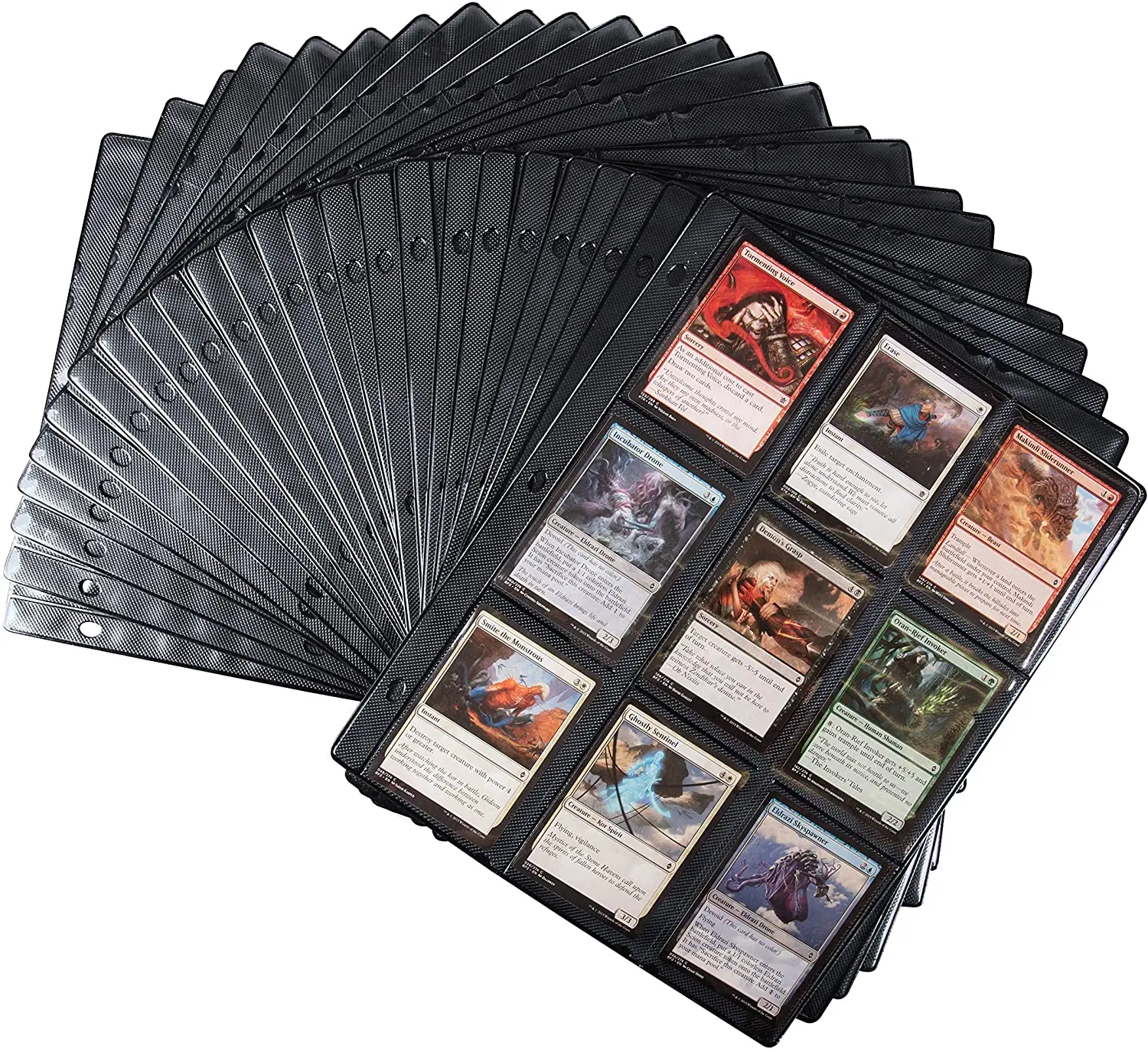 50pcs 9-pocket Card Sleeves Page For 3-rings Trading Card Binder For Mtg  Ygo Basketball Football Trading Card - Buy Standard Size Trading Card  Sleeves Page,Mtg Card Sleeves Page,Trading Card Sleeves For Mtg