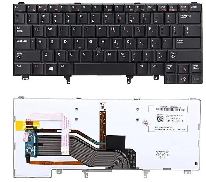 Latitude E6320 E6330 E6420 E6430 E6440 E5420 E5430 Keyboard Backlit For Dell US